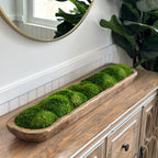 Dark Walnut Moss Dough Bowl 30"