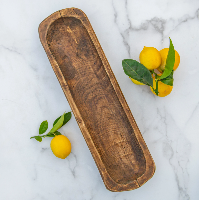 Hand Carved Baguette Bowl