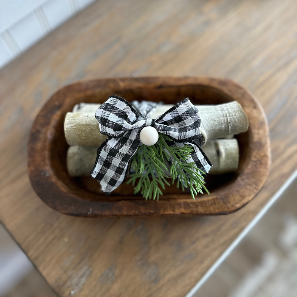 Birch Log Christmas Decor